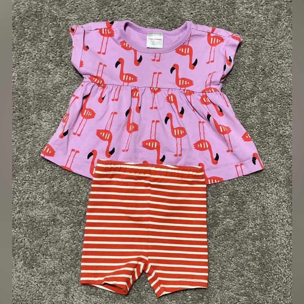 Hanna Andersson Baby Tunic Dress and Shorts Set